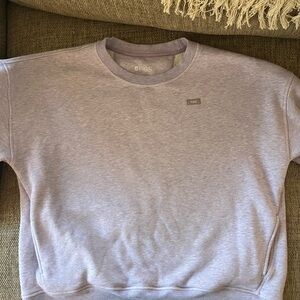 Figs Light Purple Crewneck Sweatshirt with Pockets